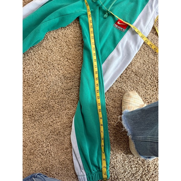 Nike Team Colorblock Sweatpants Neptune Green Joggers Women's Small Team Logo - Picture 9 of 9